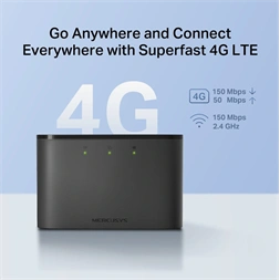 Mercusys MT110 4G LTE fekete mobil Wi-Fi