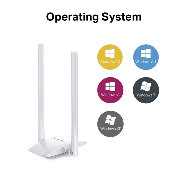 Mercusys MW300UH 300Mbps nagy nyereségű vezeték nélküli USB adapter