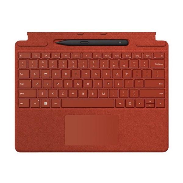 Microsoft Surface Pro Signature ENG piros billentyűzet + érintőceruza