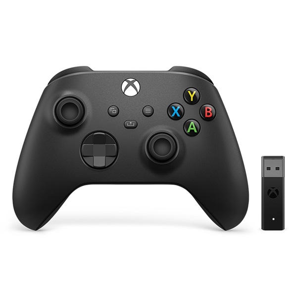 Microsoft 1VA-00002 Xbox vezeték nélküli fekete kontroller + Windows 10 USB adapter