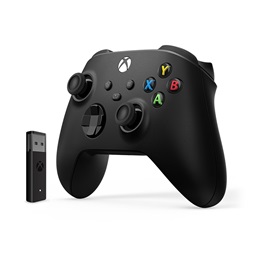 Microsoft 1VA-00002 Xbox vezeték nélküli fekete kontroller + Windows 10 USB adapter