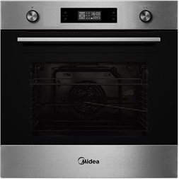 Midea N5M90E6 inox, beépíthető, sütőtér: 70L, grill, légkeverés, sütő