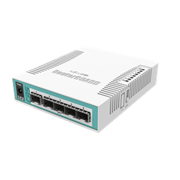 MikroTik CRS106-1C-5S 5xSFP, 1xCombo port (SFP/GbE LAN) asztali Cloud Router Switch