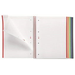 Miquelrius Emotions A4 PP 5x24 lapos piros vonalas spirálfüzet