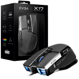 EVGA X17 Gaming egér - RGB - Szürke