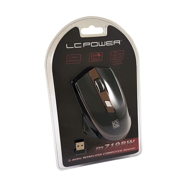 Mouse LC Power LC-M719BW - Fekete/Bronz