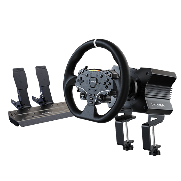 Moza Racing RS20 R5 PC kormány + R5 szervo alap + pedál
