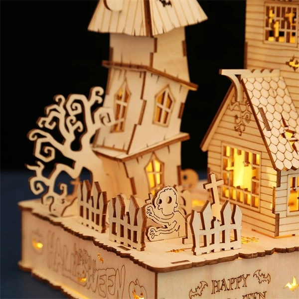 Multiversum 3D Fa Halloween House Diorama 3D puzzle