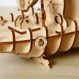 Multiversum 3D Fa Pirate Ship Clock 3D puzzle