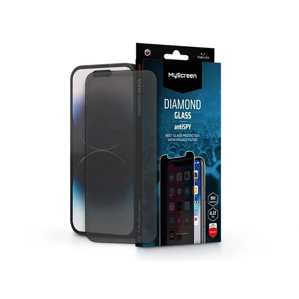MyScreen MS213172 antiSPY Apple iPhone 14 Pro üvegfólia beteketintés elleni védelemmel