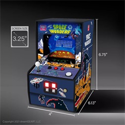 My Arcade DGUNL-3279 Space Invaders Micro Player Retro Arcade 6.75" hordozható játékkonzol