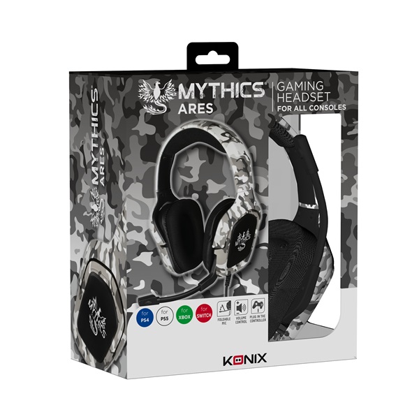 Mythics Ares camouflage vezetékes headset