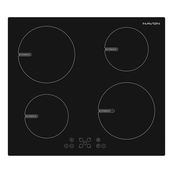 NAVON IFT 404 WF fekete, beépíthető, indukciós, főzőzóna: 4, beépíthető méret: 56cm, főzőlap