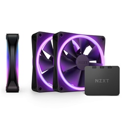 NZXT 3xF120 RGB DUO fekete ventilátor & RGB vezérlő