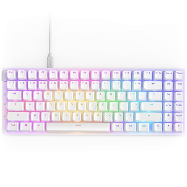 NZXT Function 2 MiniTKL US fehér vezetékes gamer billentyűzet