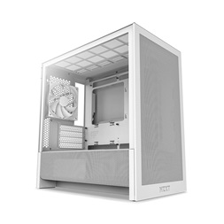 NZXT H3 Flow fehér (táp nélküli) ablakos mATX ház