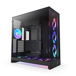 NZXT H9 Flow 2025 fekete (táp nélküli) ablakos ATX ház