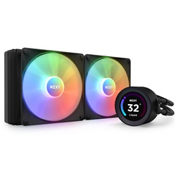 NZXT Kraken Elite 280 280mm 2x140mm AIO fekete vízhűtéses processzor hűtő