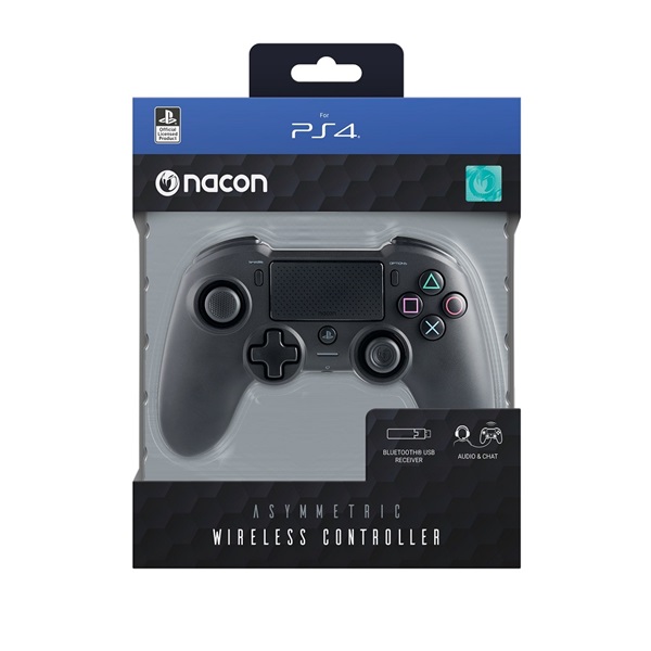 Nacon 2805896 aszimmetrikus PS4 vezeték nélküli fekete kontroller