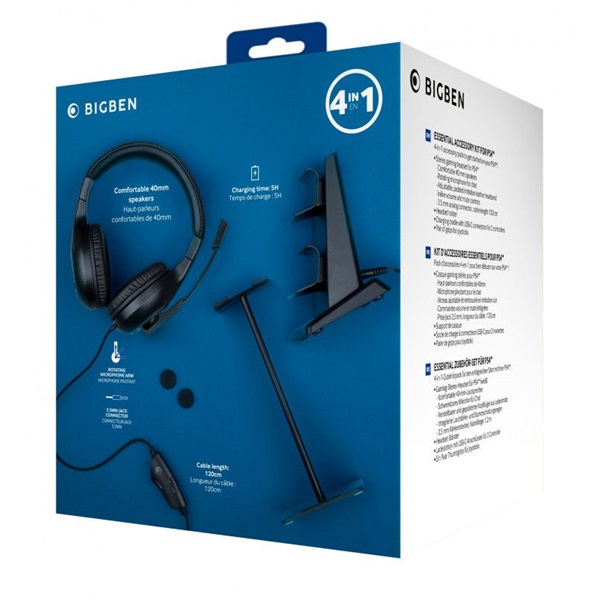 Nacon 2807402 Essential Pack PS4 headset csomag (Újracsomagolt)