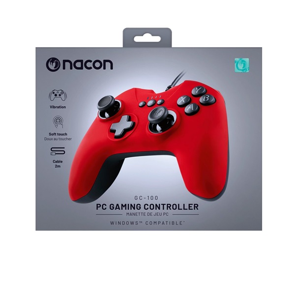 Nacon 2809115 GC-100 PC piros kontroller
