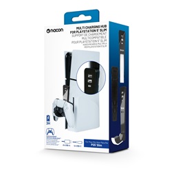 Nacon 2809193 PS5 Slim fekete kontrollertöltő HUB