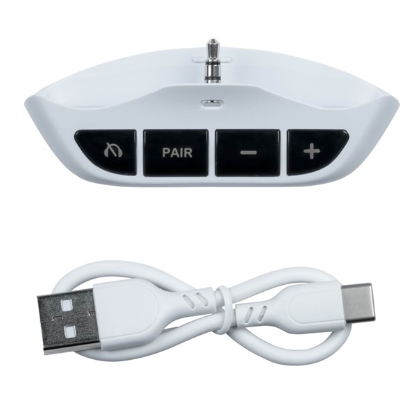 BigBen 2808534 PS5 DualSense kontrollerhez vezeték nélküli fehér audio adapter