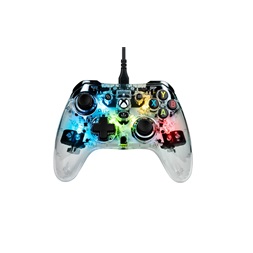 Nacon 2808830 EVOL-XPROLIGHT XBXK Evol-X Xbox One/Xbox Series vezetékes RGB átlátszó kontroller