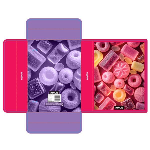 Nebulo Candy A5 hullámkarton füzetbox