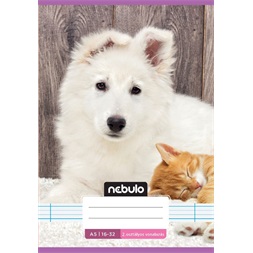 Nebulo Cuki minták A5 2. osztályos 16-32 tűzött vonalas füzet