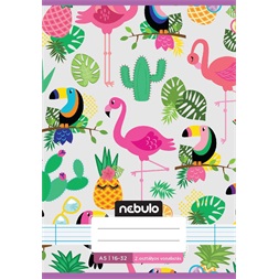 Nebulo Cuki minták A5 2. osztályos 16-32 tűzött vonalas füzet