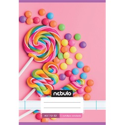 Nebulo Cuki minták A5 3. osztályos 12-32 tűzött vonalas füzet