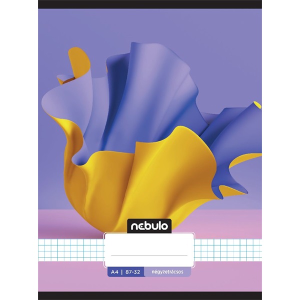 Nebulo L-Design A4 87-32 tűzött kockás füzet