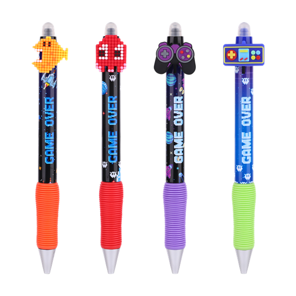 Nebulo Pixel gamer radírozható nyomógombos zselés toll