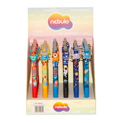 Nebulo Űrlények radírozható nyomógombos zselés toll