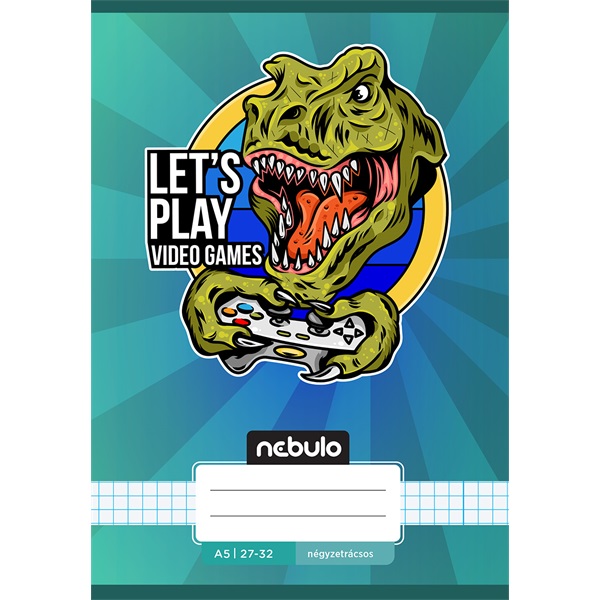 Nebulo Vagány minták II A5 27-32 tűzött kockás füzet