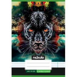 Nebulo Vagány minták II.  A5 4. osztályos 21-32 tűzött vonalas füzet