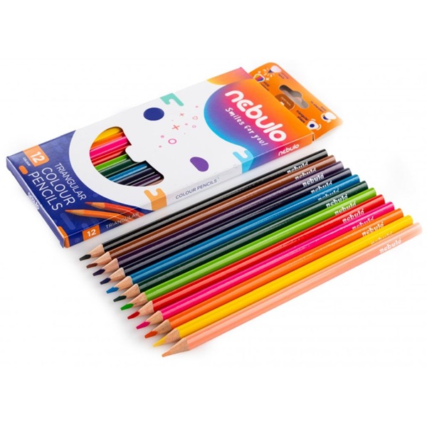Nebulo háromszögletű 12 db-os színesceruza készlet