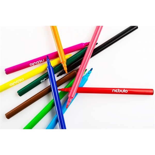 Nebulo vízbázisú 12 db színes filctoll készlet