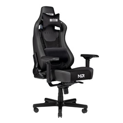 Next Level Racing Elite fekete bőr és velúr gamer szék