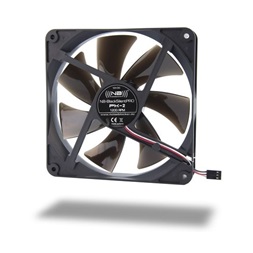 Noiseblocker BlackSilentPro PK-2 140mm fekete ház hűtőventilátor