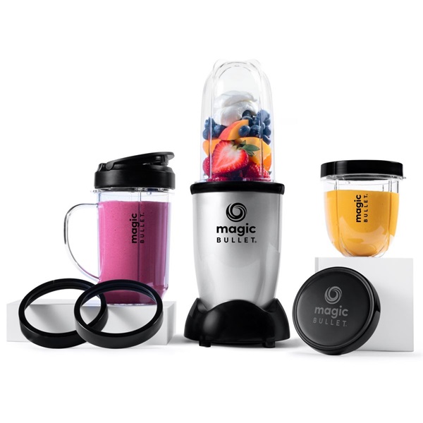 Nutribullet MBR10 Magic Bullet 0,35L+0,53L+0,59L ezüst smoothie készítő