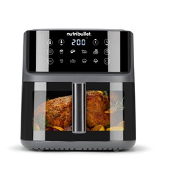 Nutribullet NBA0811 CrispLite Vision sötétszürke 8 L forrólevegős sütő