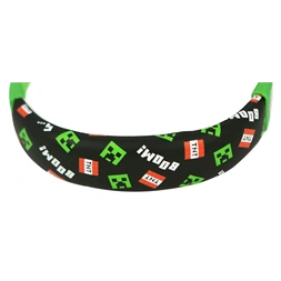 OTL MC1229 Minecraft Creeper vezetékes gyerek fejhallgató