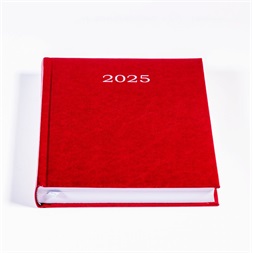 Office Depot A5 2025 napi beosztású bordó határidőnapló