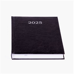 Office Depot A5 2025 napi beosztású fekete határidőnapló