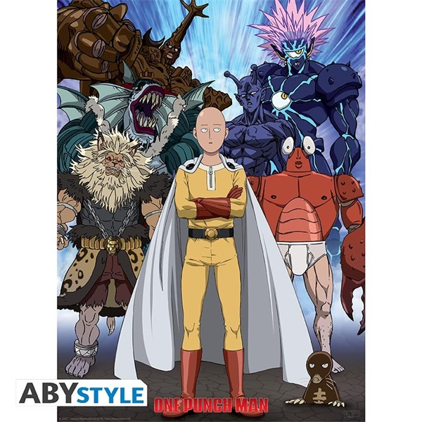 One Punch Man "Saitama vs Villains" 52x38 cm poszter