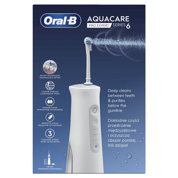 Oral-B AquaCare6 Pro Expert vezeték nélküli szájzuhany