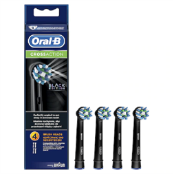 Oral-B CrossAction 4 db-os fekete fogkefefej szett