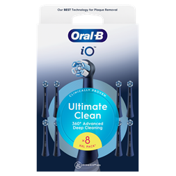 Oral-B iO Ultimate Clean Black XXL 8 db-os fogkefefej szett